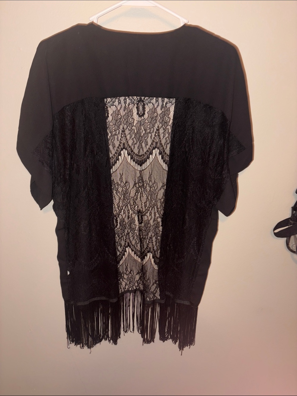 Black Short Sleeve Shrug - Picture 4 of 5